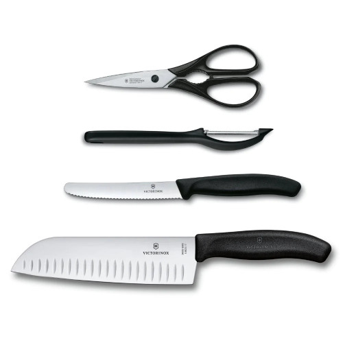 Victorinox Swiss Classic 4pc Kitchen Set Black