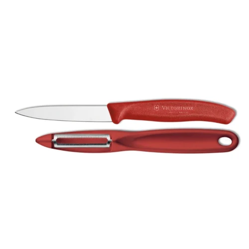 Victorinox Swiss Classic Peeler & Paring 2pc Set, Red