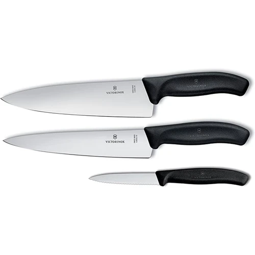 Victorinox Swiss Classic 3pc Chef's Set, Black