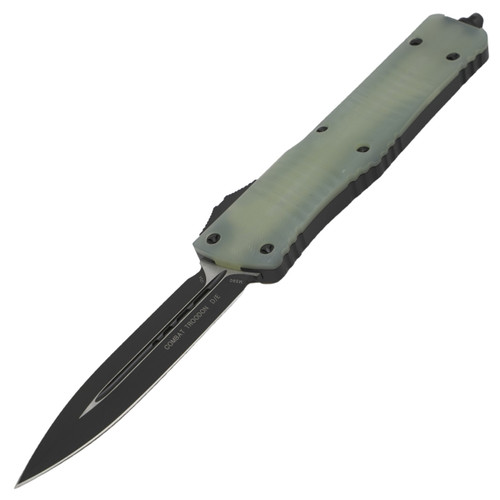 Microtech 142-1GTJGS Combat Troodon, Signature Series Jade G10 with Black Double Edge Blade
