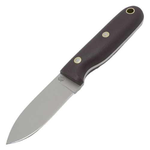 LT Wright Bushbaby, Double Red Micarta / Flat A2