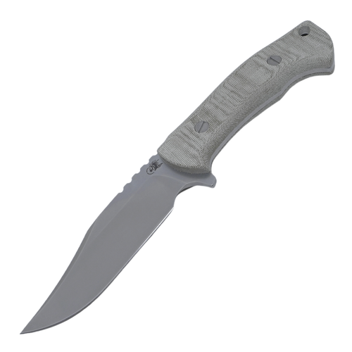 Hinderer Knives Ranch Bowie, Olive Drab Micarta / Stonewash CPM-3V