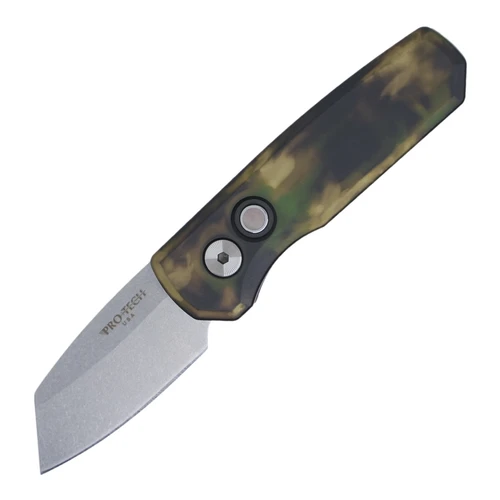 ProTech Runt 5 Reverse Tanto - REC Exclusive Woodland Camo / Stonewash CPM-MagnaCut