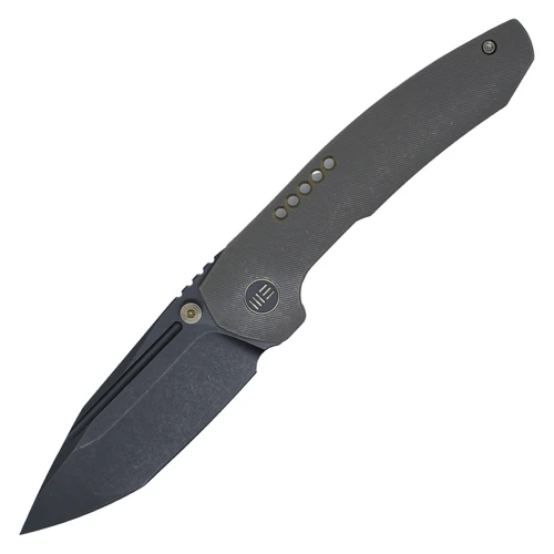 WE Knife Trogon, Bronze Titanium / Blackwash CPM-20CV Groove - WE22002-2