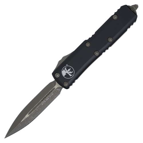 Microtech UTX-85 Double Edge, Black Aluminum / Bronze Apocalyptic M390 - 232-13AP