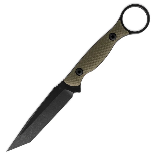 Toor Knives Serpent, Covert Green Handles / Black CPM 3V