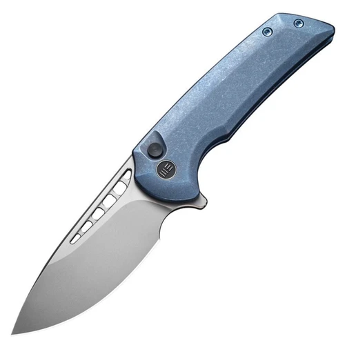 WE Knife Mini Malice, Blue Anodized Titanium / Stonewash CPM 20CV - 054BL-3