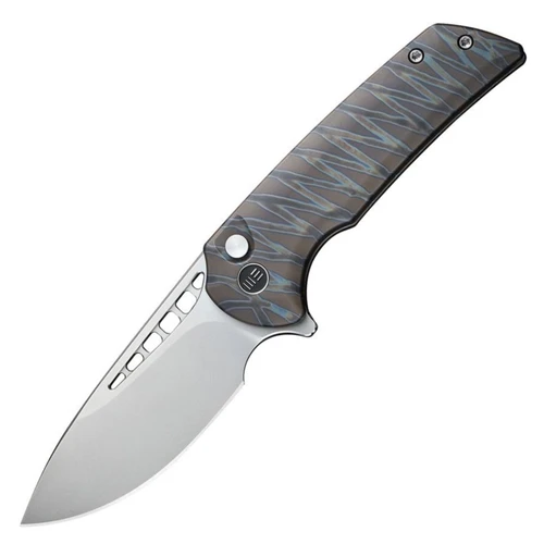 WE Knife Mini Malice, Tiger Stripe Flamed Titanium / Stonewash CPM 20CV - 054BL-6