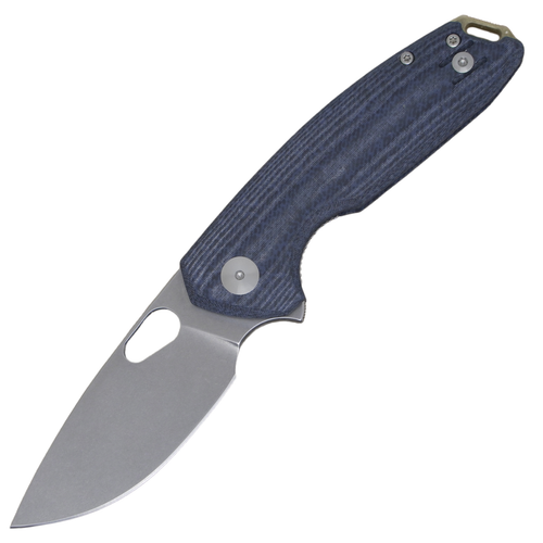 GiantMouse ACE Tribeca, Denim Micarta / Stonewash CPM Magnacut