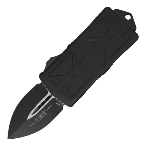 Microtech Exocet Double Edge Tactical, Black Aluminum / Black M390 - 157-1T
