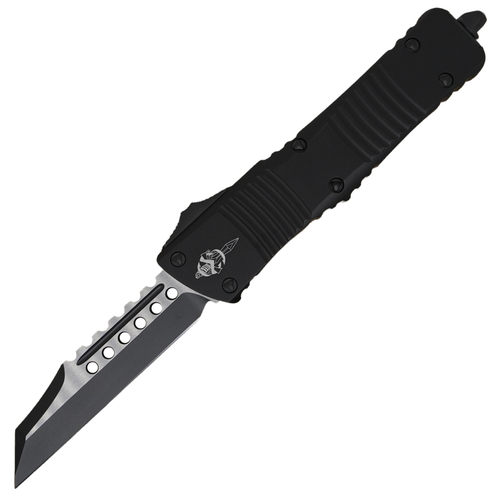 Microtech Combat Troodon WarHound Tactial Signature Series, Black Aluminum /Black M390 - 219W-1TS