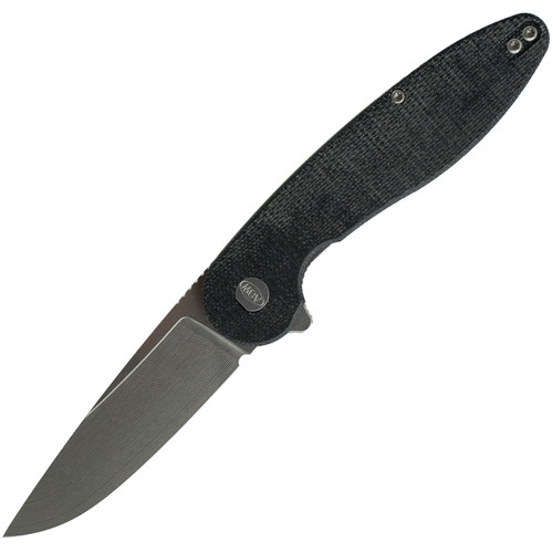ABW American Blade Works Model 1 (V6) Liner Lock, Black Micarta / Stonewash CPM MagnaCut