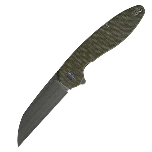 ABW American Blade Works Model 1 (V6) Liner Lock Wharncliffe, OD Micarta / Stonewash CPM Magnacut