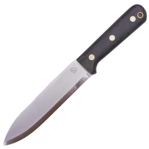 LT Wright Knives Gen 6 Larry Roberts Black Micarta with White Liners / Scandi A2