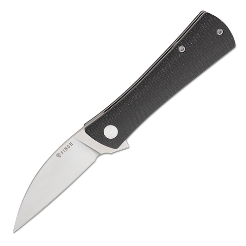 Finch Shiv, Shadow Black Micarta / Satin 14c28n