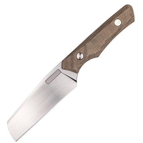 Vero Axon Fixed Blade, Green Canvas Micarta / Hand Satin M390