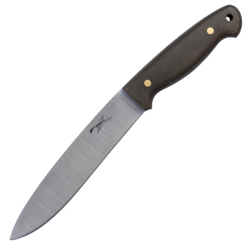 LT Wright Shemanese Green Canvas Micarta, Satin A2 - Kydex Sheath