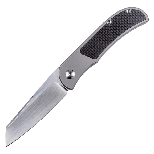 Trevor Burger Custom LEXK Sheepsfoot SFL, Titanium-Carbon Fiber Inlay / Hand Rubbed Satin M390