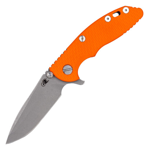 Hinderer Knives XM-18 3.0" Spanto, Orange G10 / Working Finish CPM