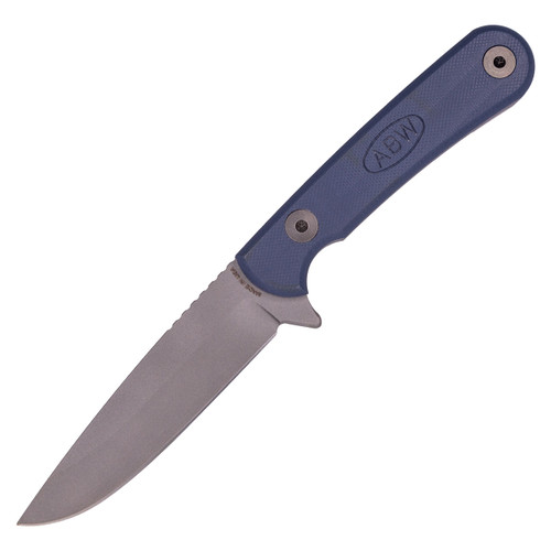 American Blade Works Fixed Blade Slate Grey G10, Stonewash MagnaCut
