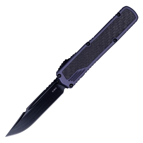 Guardian Tactical Scout, Gray Aluminum, Carbon Fiber Inlay, S/E Single Edge Black Tactical Blade - 142111