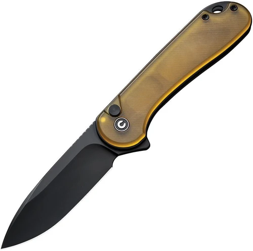 Civivi Button Lock Elementum II, Ultem / Black Drop Point Nitro-V - C18062P-8