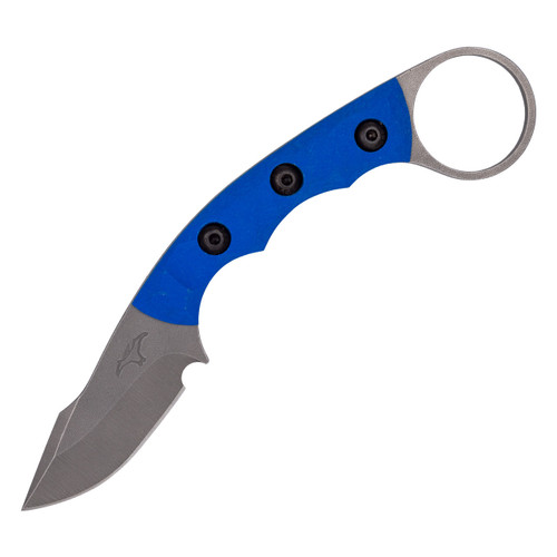 Tactical Pterodactyl Ringed Scalpel, Bright Blue G10 / Nitro-V