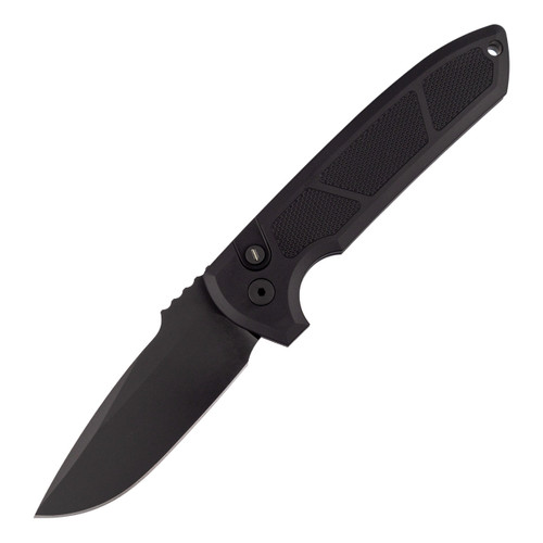 ProTech Rockeye Operator, Textured Black Aluminum / Black DLC CPM S35VN - LG307 Operator