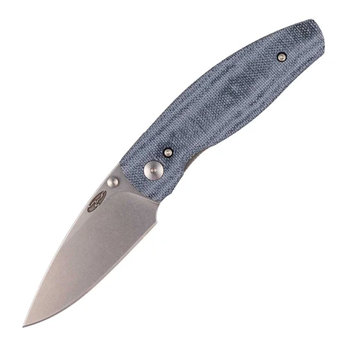 TRM Neutron 2 3D Contoured Denim Micarta, Stonewash 20CV