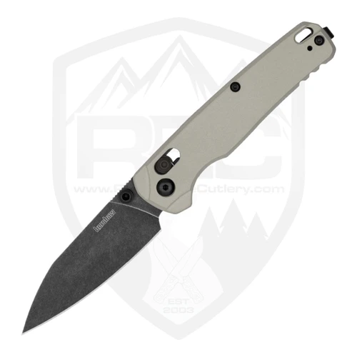Kershaw Bel Air Bright Nickel Aluminum, Blackwash MagnaCut - 6105
