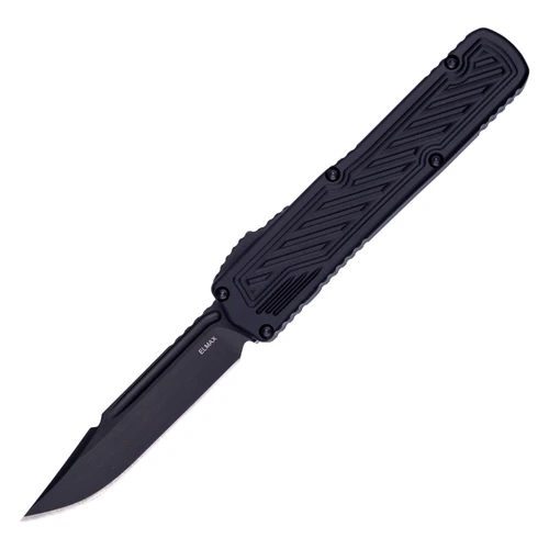 Guardian Tactical Scout OTF Drop Point Tactical Black Aluminum / Black ELMAX - 143111