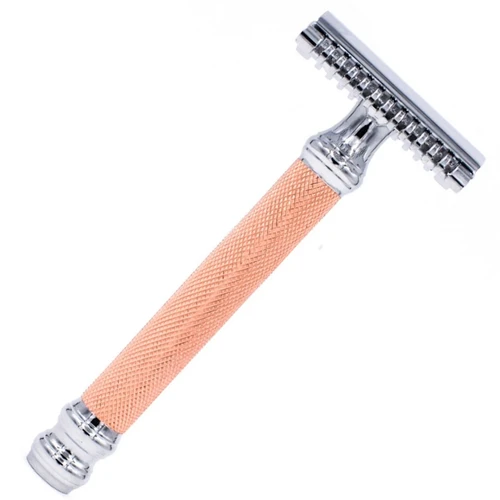 Parker 63C Rose Gold Open Comb Safety Razor, 3-Piece