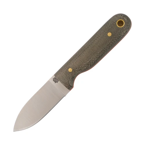 LT Wright Knives Bushbaby Green Micarta with Orange Liners / Flat Grind A2