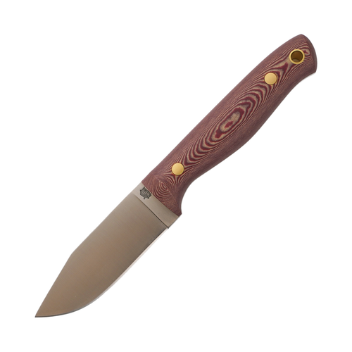 LT Wright Knives Switchback Redstone and Maple Valley Richlite / Flat Grind A2