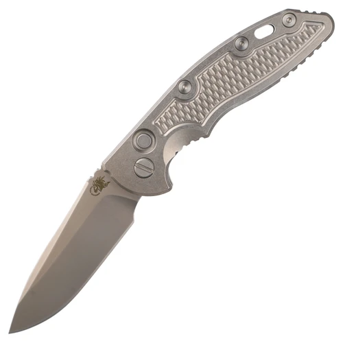 Hinderer Knives XM-18 3.5 Auto Spearpoint Stonewash Titanium / Stonewash 20CV
