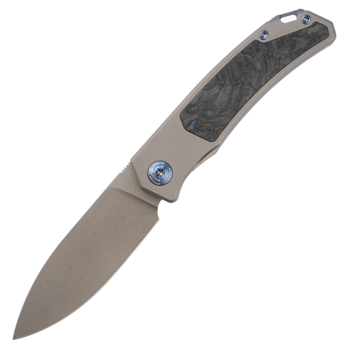 Trevor Burger Custom Urban Blue Dark Matter FatCarbon with Blue Hardware / Stonewashed Elmax
