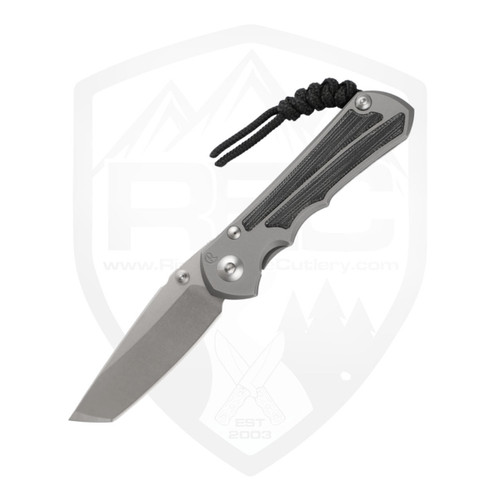 Chris Reeve Knives Small Inkosi Tanto Glass Blasted Black Micarta, Stonewash MagnaCut - SIN-1132