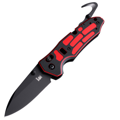 Hogue HK First Response Tool Red & Black G10 / Cerakote Black S45VN - 54759