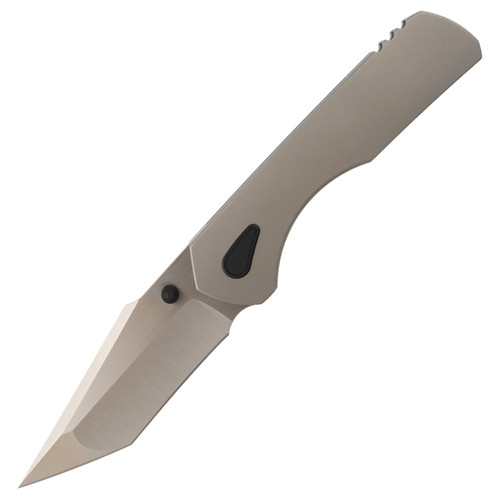 Brian Brown Knives Production Corvus Blasted Titanium, Satin M390