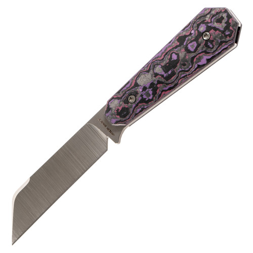 Jack Wolf Knives Midnight FIXedc Fixed Blade Purple Haze FatCarbon, Belt Satin S90V