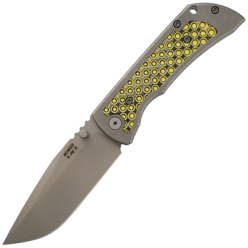 McNees Knives Mac2 3.5 Gen 2 Atomic with Yellow G10 Inlay, MagnaCut