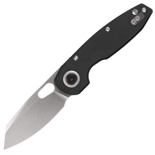 Vosteed Knives Ankylo Vanchor Black Aluminum, Stonewash 154CM - A1908