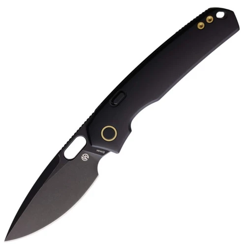 Vosteed Knives Psyop Black Titanium, Blackwash Elmax - A2203