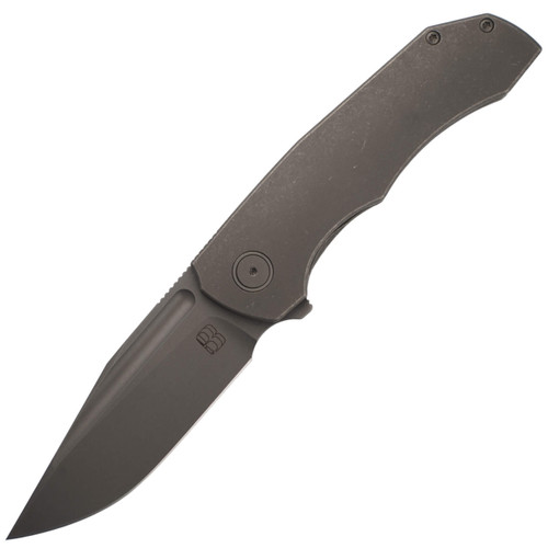 BergBlades Tick Stonewash Titanium, Stonewash S90V