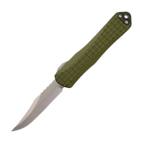 Heretic Manticore E Bowie OD Green Grenade Grip, Stonewash MagnaCut - H026BF-2A-GRN