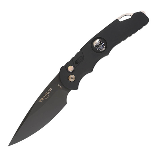 ProTech TR-4 Black with Shaw Skull, DLC 154CM - TR4.70