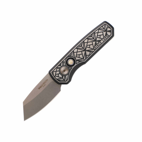 ProTech Custom Runt 5 Reverse Tanto Nexus Since 1999 Two-Tone Steel, Stonewash MagnaCut - 2024Runt5Custom004