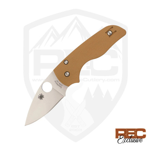 Spyderco REC EXCLUSIVE Lil' Native Coyote Brown G10, Satin 10V - C230GPCB