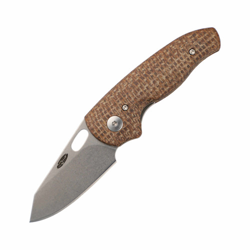 TRM Nerd Burlap Micarta, Stonewash MagnaCut