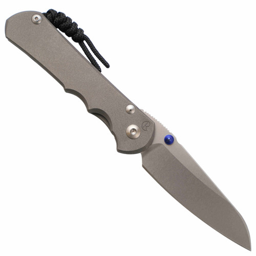 Chris Reeve Knives Large Inkosi Insingo Left Handed Sandblasted Titanium, Stonewash MagnaCut - LIN-1023